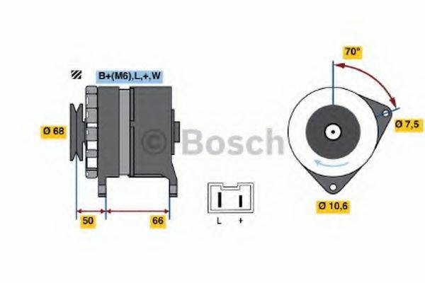 Генератор 0 986 036 901 BOSCH