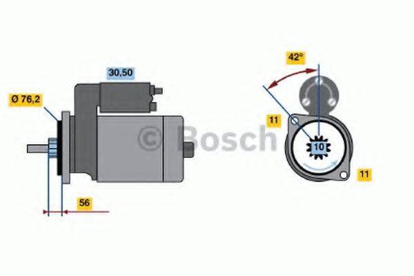 Стартер 0 986 015 470 BOSCH