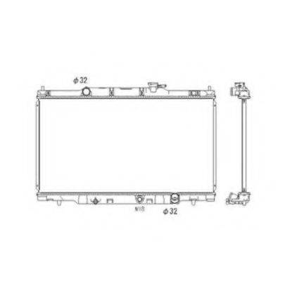 Радиатор, охлаждение двигателя 53573 NRF
