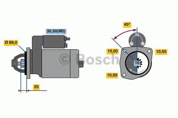 Стартер 0 986 022 990 BOSCH