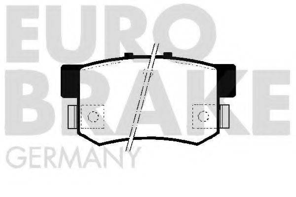 Комплект тормозных колодок, дисковый тормоз 5502229980 EUROBRAKE