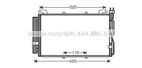 HYA5220D AVA QUALITY COOLING Конденсатор, кондиционер HYA5220D AVA QUALITY COOLING