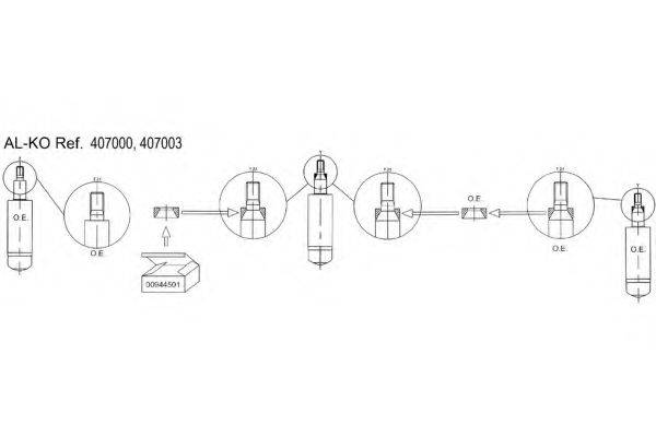 Амортизатор 407003 AL-KO