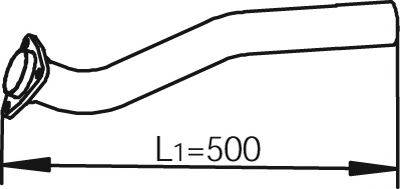 Труба выхлопного газа 62115 DINEX