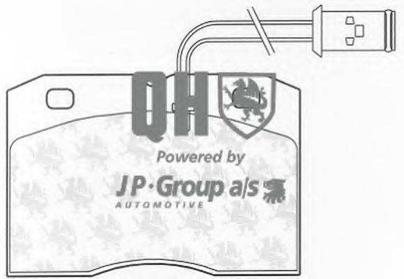 Комплект тормозных колодок, дисковый тормоз 5363600119 JP GROUP
