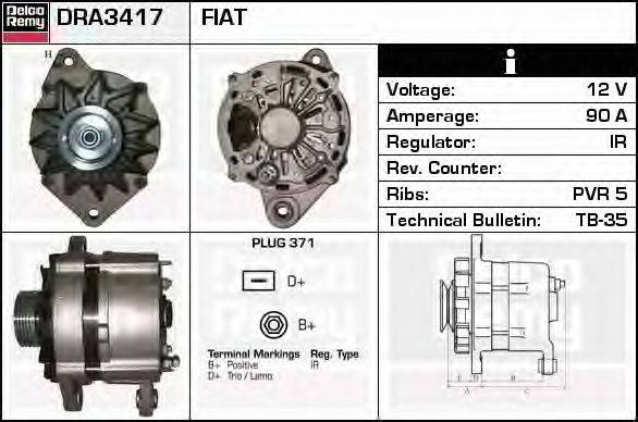 Генератор DRA3417 REMY