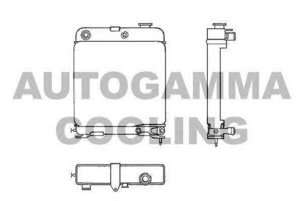 Радиатор, охлаждение двигателя 100813 AUTOGAMMA