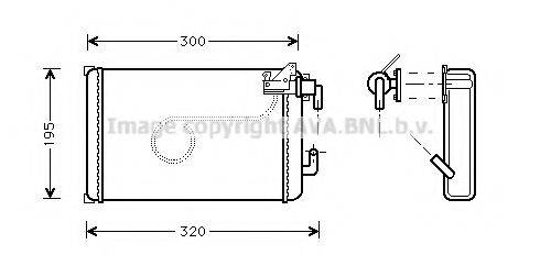 Теплообменник, отопление салона IV6013 AVA QUALITY COOLING