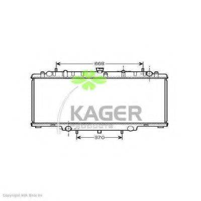 Радиатор, охлаждение двигателя 31-2858 KAGER
