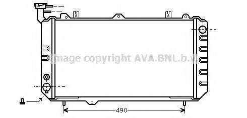 Радиатор, охлаждение двигателя DN2020 AVA QUALITY COOLING