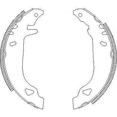 Комплект тормозных колодок Z4179.00 WOKING