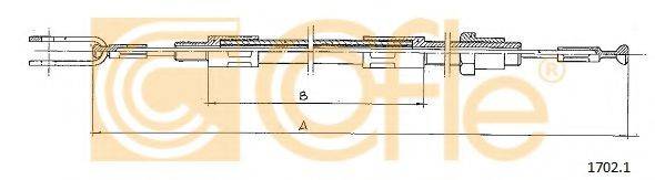 Трос, управление сцеплением 1702.1 COFLE