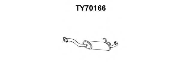 Предглушитель выхлопных газов TY70166 VENEPORTE