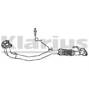 Труба выхлопного газа 301618 KLARIUS