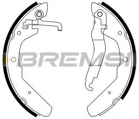 Комплект тормозных колодок GF0552 BREMSI