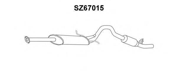 Глушитель выхлопных газов конечный SZ67015 VENEPORTE