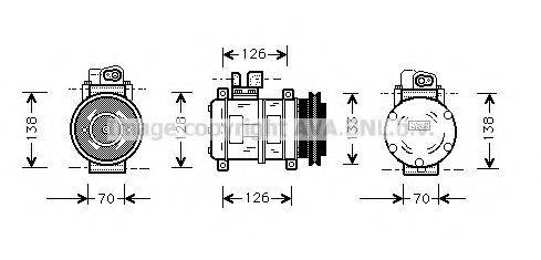 Компрессор PRK031 AVA QUALITY COOLING