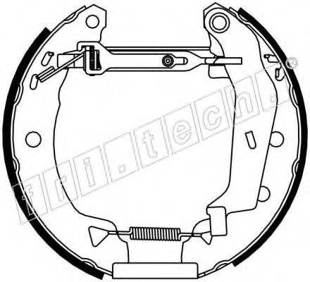 Комлект тормозных накладок 16053 fri.tech.