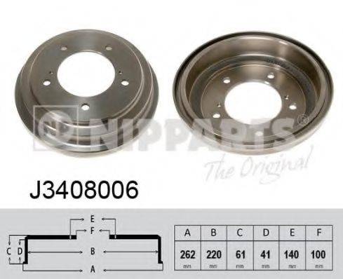 Тормозной барабан J3408006 NIPPARTS