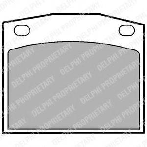 Комплект тормозных колодок, дисковый тормоз LP118 DELPHI