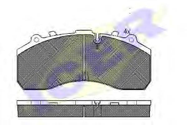 Комплект тормозных колодок 151195 ICER