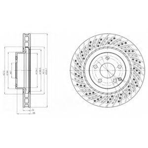 BG3883 DELPHI Тормозной диск BG3883 DELPHI