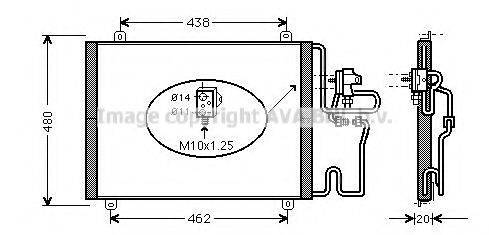 Конденсатор, кондиционер RT5246D AVA QUALITY COOLING