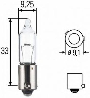 Лампа накаливания, фара заднего хода 8GH 008 417-001 HELLA