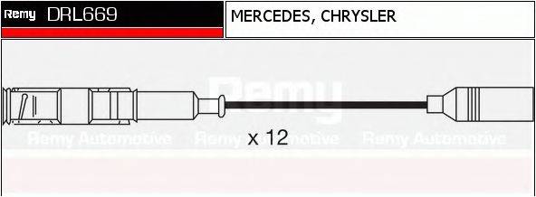 Комплект проводов зажигания DRL669 REMY