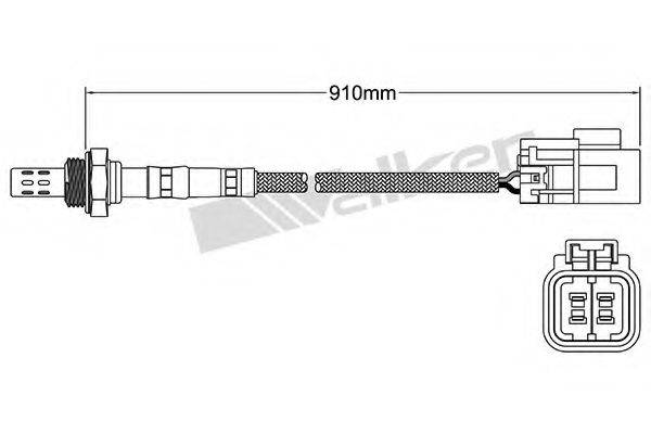 Лямбда-зонд 250-24102 WALKER PRODUCTS