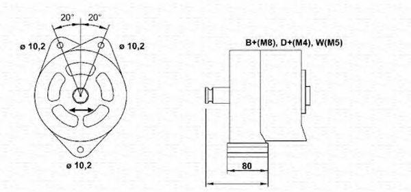 Генератор 943356685010 MAGNETI MARELLI