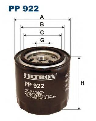 Фильтр топливный PP922 FILTRON