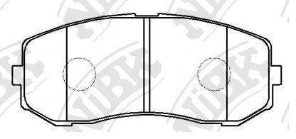 Комплект тормозных колодок PN2802 NiBK