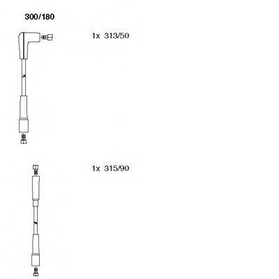 Комплект проводов зажигания 300/180 BREMI