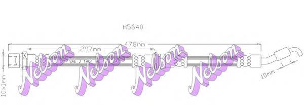 Тормозной шланг H5640 BROVEX-NELSON
