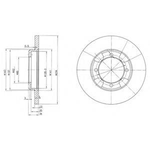 Тормозной диск BG2807 DELPHI