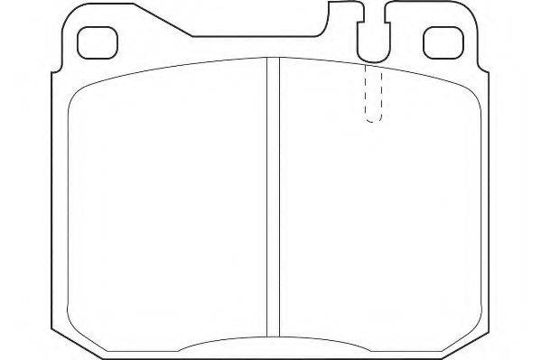Комплект тормозных колодок, дисковый тормоз WBP20341A WAGNER