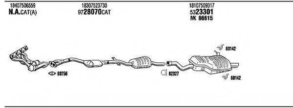 Система выпуска ОГ BWH16198 WALKER