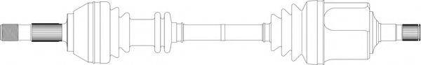 Приводной вал CI3058 GENERAL RICAMBI