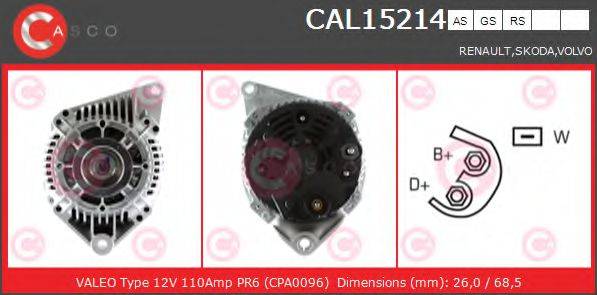 Генератор CAL15214AS CASCO