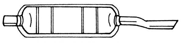 Глушитель выхлопных газов конечный