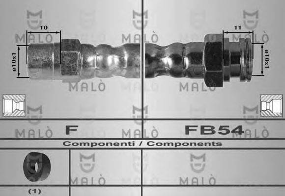 80247 MALO Тормозной шланг 80247 MALO