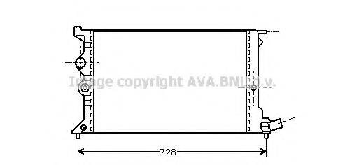 Радиатор, охлаждение двигателя CN2072 AVA QUALITY COOLING