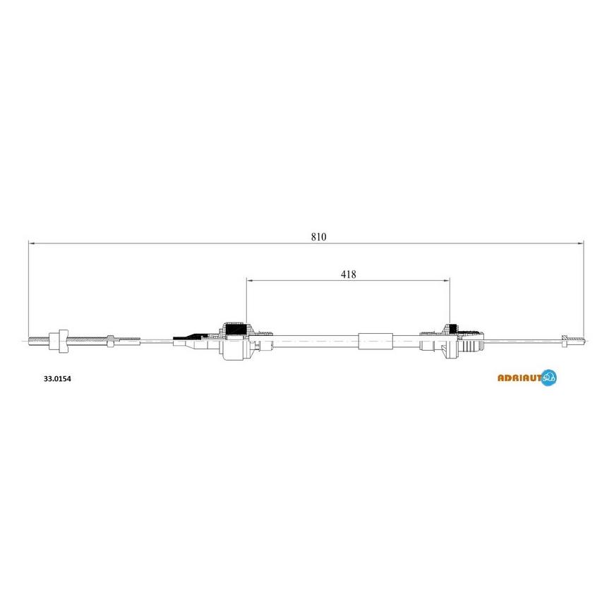 Трос сцепления 33.0154 ADRIAUTO