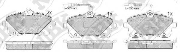 Комплект тормозных колодок PN0562W NiBK