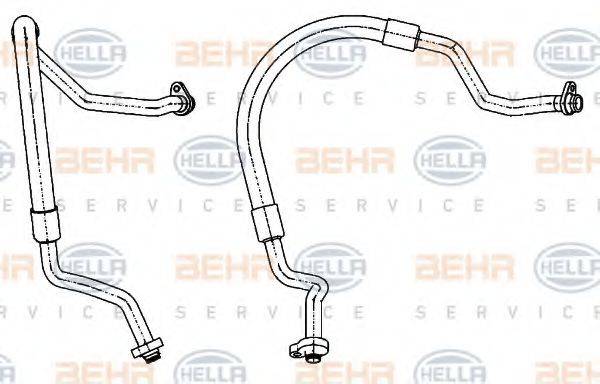 Трубопровод низкого давления, кондиционер 9GS 351 338-561 HELLA