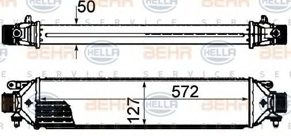 Интеркулер 8ML 376 899-131 HELLA