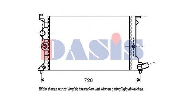 Радиатор, охлаждение двигателя 060330N AKS DASIS