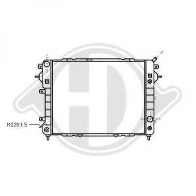 Радиатор, охлаждение двигателя 8503842 DIEDERICHS