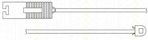 Контрольный контакт, контроль слоя тормозных колодок 8115 11009 TRISCAN
